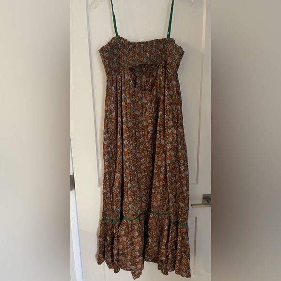 NWT FREE PEOPLE Molly Joe Floral Sundress In Forest Combo , Sz M - Picture 6 of 16